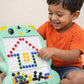 Magnetic Toy Beads Learning Board for Kids | Educational Brain Development Game (Blue)