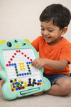 Magnetic Toy Beads Learning Board for Kids | Educational Brain Development Game (Blue)