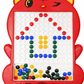 Magnetic Learning Beads Board for Kids – Brain Development Activity Toy(Red)