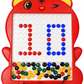 Magnetic Learning Beads Board for Kids – Brain Development Activity Toy(Red)