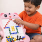 Magnetic Bead Art Board with Stylus for Kids | Fun Drawing & Early Learning Toy (Pink)