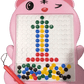 Magnetic Bead Art Board with Stylus for Kids | Fun Drawing & Early Learning Toy (Pink)