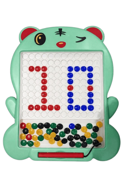 Magnetic Toy Beads Learning Board for Kids | Educational Brain Development Game (Blue)